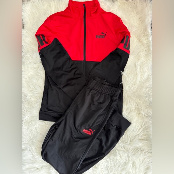 Puma Black and Red Activewear Set - Picture 1 of 4